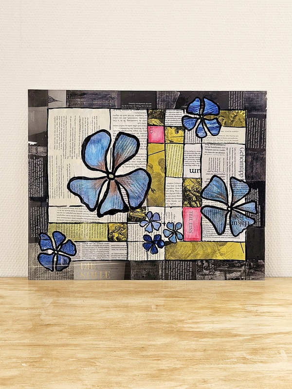 Hinterglasmalerei in Verbindung mit Collage – kreativer Workshop